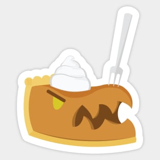 Pumpkin Pie Monster Sticker